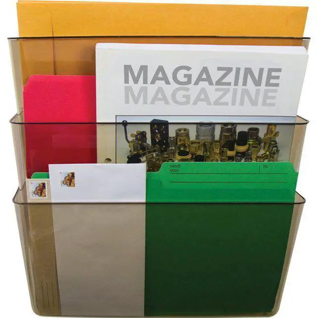 Alt view image 7 of 10 - Storex 70260U01C Stacking Wall Pocket Set