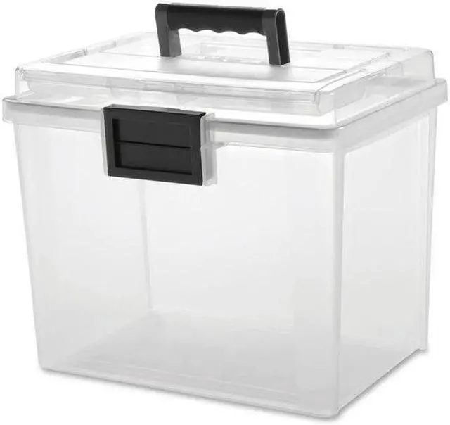 Alt view image 17 of 20 - IRIS USA, Inc Weather Tight Portable File Box 19Qt 11.5x10.4"x13.8" CL 110350