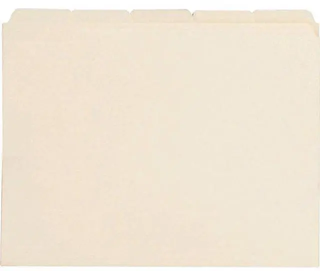 Alt view image 5 of 7 - Business Source File Folder 1/5-Cut Tab 3/4" Exp. 11 Pt. Ltr 100/BX Manila 43567
