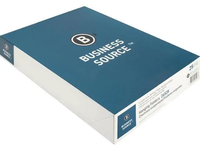 Alt view image 7 of 11 - Business Source Hanging Folders w/o Tabs Letter 25/BX Green 26528