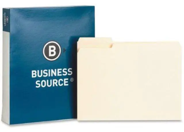 Alt view image 7 of 8 - Business Source Interior File Folders 1/3 Cut Assorted Letter 100/BX Manila 65775