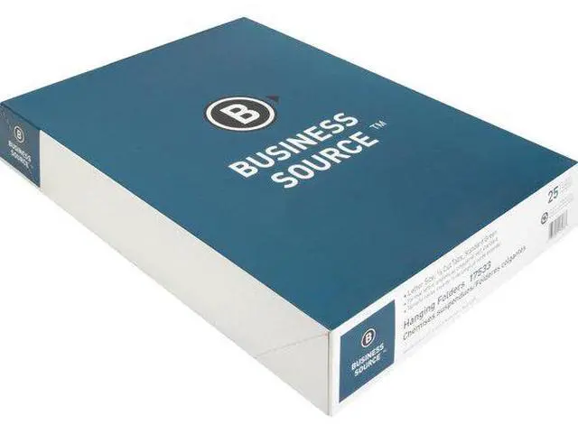 Alt view image 7 of 10 - Business Source Hanging Folder 1/5 Tab Cut Letter 25/BX Standard Green 17533