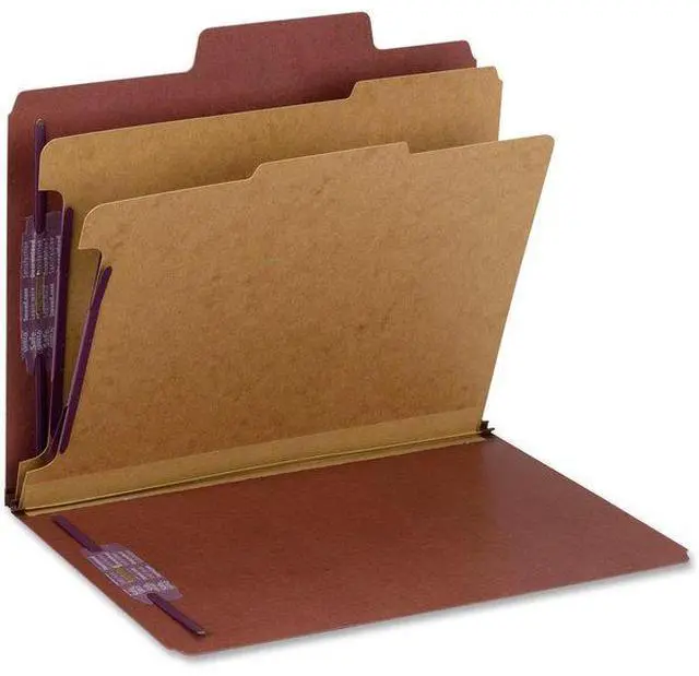 Alt view image 5 of 9 - Smead SuperTab Classif. Folder w/ Div Ltr 10/BX 2" Exp RD 14070