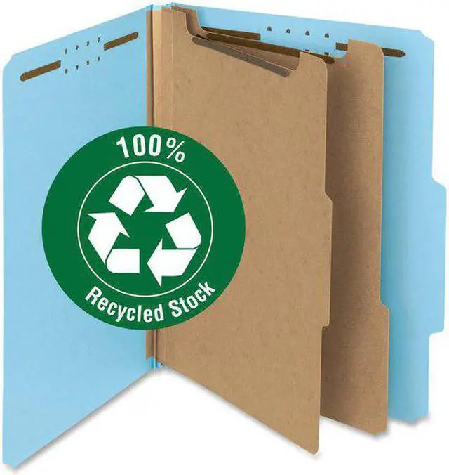 Alt view image 8 of 10 - Smead 100% Recycled Pressboard Classification Folder 14021