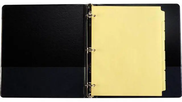 Alt view image 6 of 8 - Business Source Plain Tab Indexes 3HP 8-Tab 11"x8-1/2" 24 Sets/BX Canary 16481