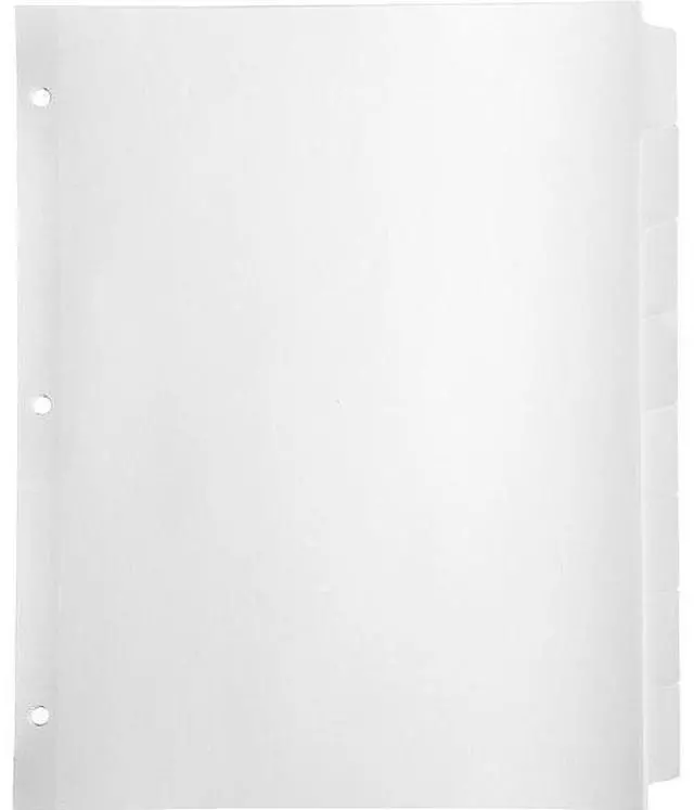 Alt view image 6 of 9 - Business Source Plain Tab Indexes 9/32" Holes 3HP 8Tab 24 Sets/BX WE 36684