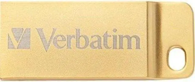 Alt view image 13 of 16 - Verbatim 64GB Metal Executive USB 3.0 Flash Drive - Gold - 64 GBUSB 3.0 - Gold - Water Resistant