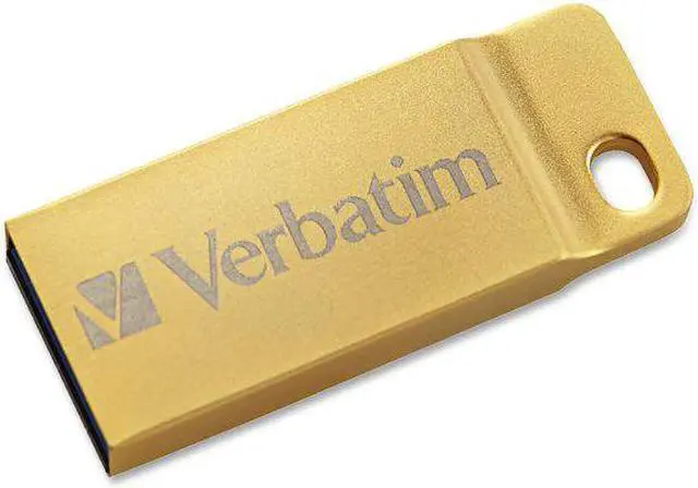 Alt view image 12 of 16 - Verbatim 64GB Metal Executive USB 3.0 Flash Drive - Gold - 64 GBUSB 3.0 - Gold - Water Resistant