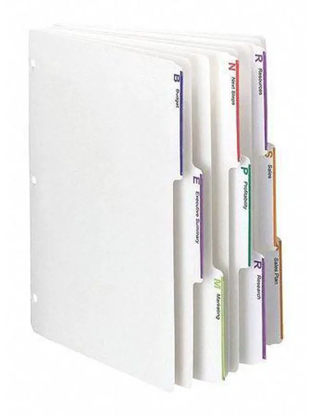 Alt view image 3 of 5 - Smead Index Dividers 1/3-cut Tab 8-1/2"x11" 25 Sets/BX WE 89413