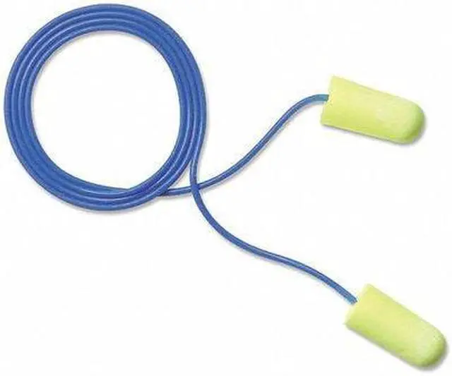 Alt view image 14 of 19 - 3M E·A·Rsoft Yellow Neon Soft Foam Earplugs Corded Regular Size 200 Pairs