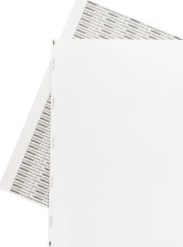 Alt view image 11 of 11 - Tabbies TAB59533 Transcription Label- Unruled- 1-Sheet- 8-.50in.x11in.- White