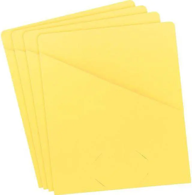 Alt view image 13 of 20 - Smead Slash Jacket 9-3/4"x11-1/2" 25/PK 11 Pt Yellow 75434
