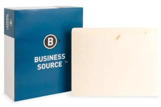 Alt view image 6 of 6 - Business Source File Pocket Straight Cut Tab Flat 50 Cap. Letter 100/BX MLA 65796