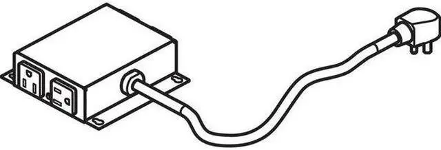 Alt view image 7 of 7 - HON 4-Outlet Power Module (hpwrmod2)