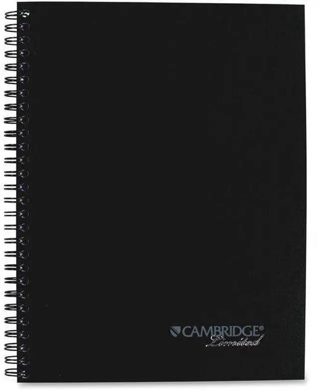 Alt view image 6 of 9 - Mead Limited Meeting Notebook 9-1/2"x7-1/4" Rld 80Pgs BK 06982