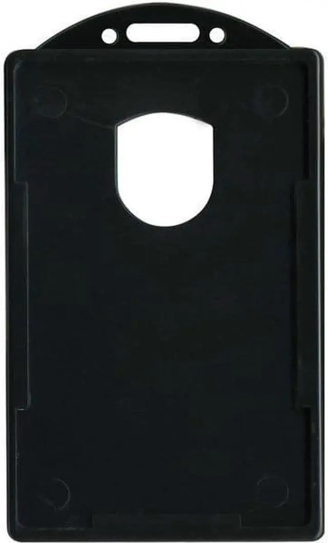 Alt view image 13 of 14 - Advantus Vertical ID Card Holders 2 1/8 x 3 3/8 Black 25 per Pack 75657