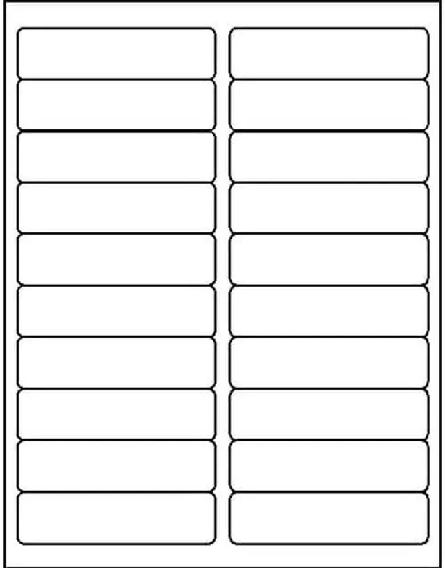 Alt view image 9 of 9 - Business Source Mailing Labels Laser 1"x4" 5000/PK White 26113
