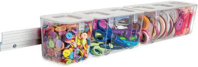 Alt view image 9 of 12 - Deflecto Caddy Organizer System Stackable 16"W x 11"L x 22-1/4"H AST 329003BB