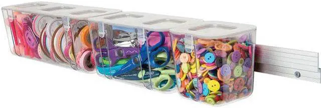 Alt view image 12 of 12 - Deflecto Caddy Organizer System Stackable 16"W x 11"L x 22-1/4"H AST 329003BB