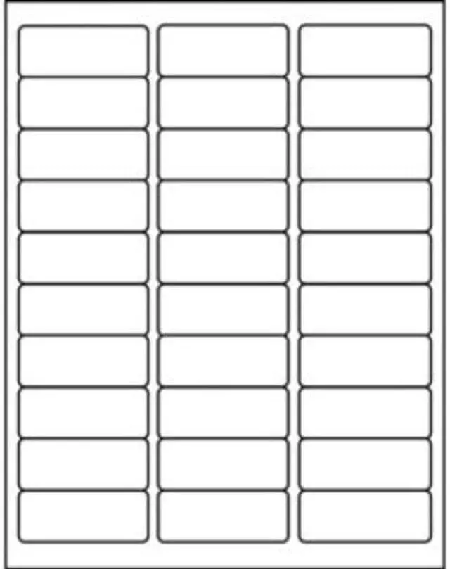 Alt view image 6 of 6 - Business Source Mailing Label Laser 1"x2-5/8" 7500/PK White 21051