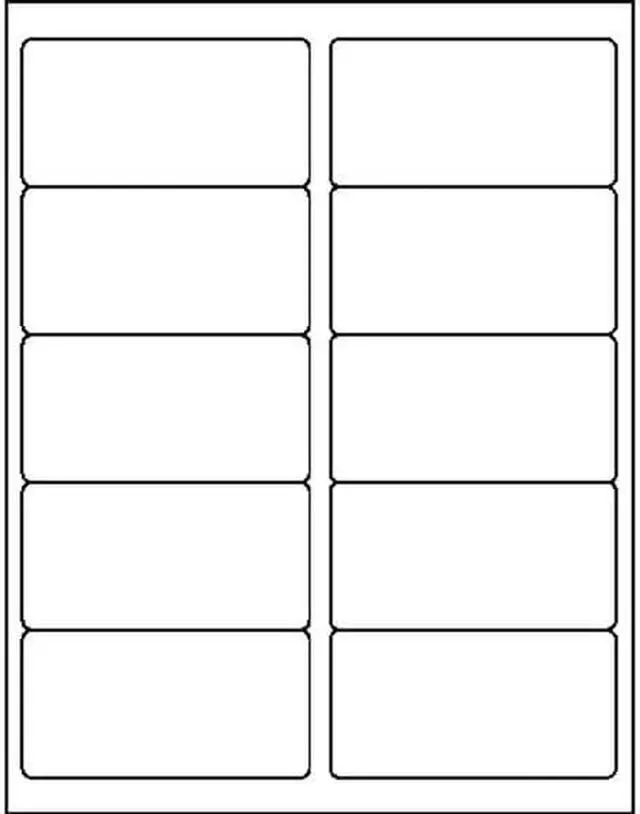 Alt view image 6 of 7 - Business Source Mailing Labels Shipping Laser 2"x4" 1000/PK White 26116