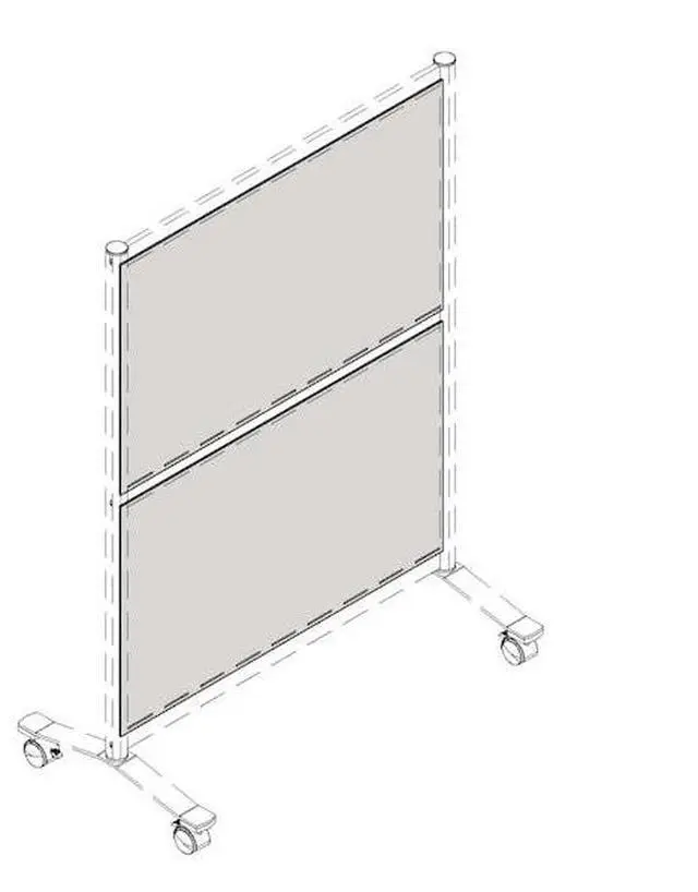 Alt view image 6 of 8 - Lorell Adaptable Panel Dividers - Aluminum - Walnut LLR90276