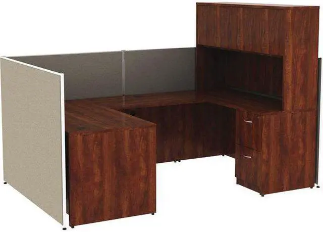 Alt view image 5 of 7 - Lorell Gray Fabric Panel - Fabric, Steel - Gray LLR90268