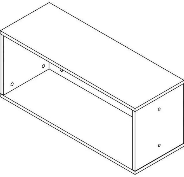 Alt view image 5 of 14 - Lorell Panel System Open Storage Cabinet - 18.1" Height x 31.5" Width x 15.8" Depth - Charcoal - Laminate - 1Each LLR902