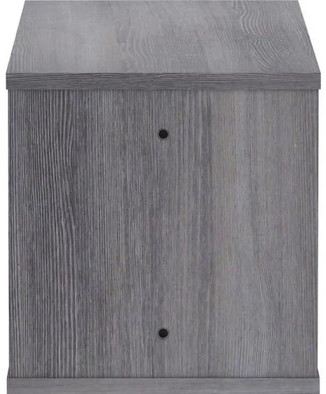 Alt view image 6 of 14 - Lorell Panel System Open Storage Cabinet - 18.1" Height x 31.5" Width x 15.8" Depth - Charcoal - Laminate - 1Each LLR902