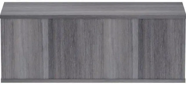 Alt view image 7 of 14 - Lorell Panel System Open Storage Cabinet - 18.1" Height x 31.5" Width x 15.8" Depth - Charcoal - Laminate - 1Each LLR902