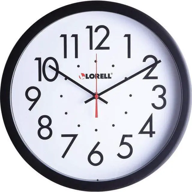Alt view image 4 of 5 - Lorell 14-1/2" Self-Set Wall Clock - Analog