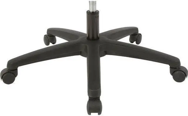 Alt view image 8 of 13 - Lorell SOHO Mesh Mid-Back Task Chair - Fabric Seat - Mesh Back - 5-star Base - Black - 27.8" Width x 27" Depth x 42.9" H