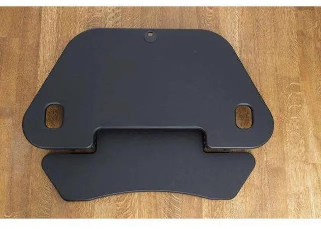 Alt view image 9 of 10 - Lorell Corner Desk Riser Adjustable 45-3/5"Wx31"Lx18-1/10"H BK 82014