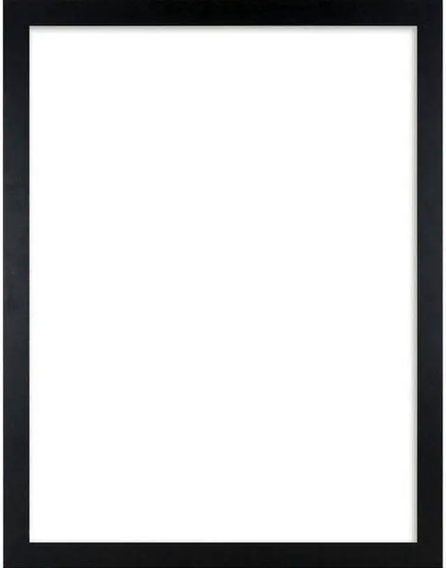 Alt view image 4 of 11 - Lorell Wide Frame - 24" x 36" Frame Size - Rectangle - Wall Mountable - Horizontal, Vertical - 1 Each - Wood - Black