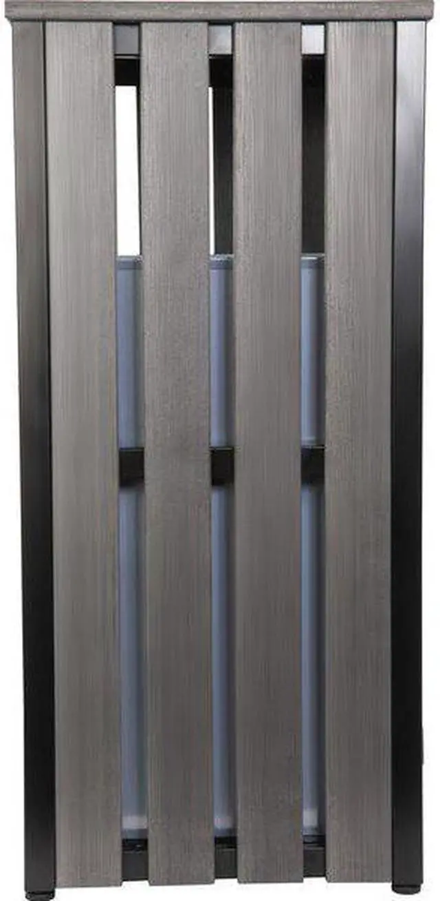 Alt view image 3 of 8 - Lorell Waste Bin, Outdoor, W/Ashtray, 15-3/4"X15-3/4"X33-3/5", Ccl (LLR42693)