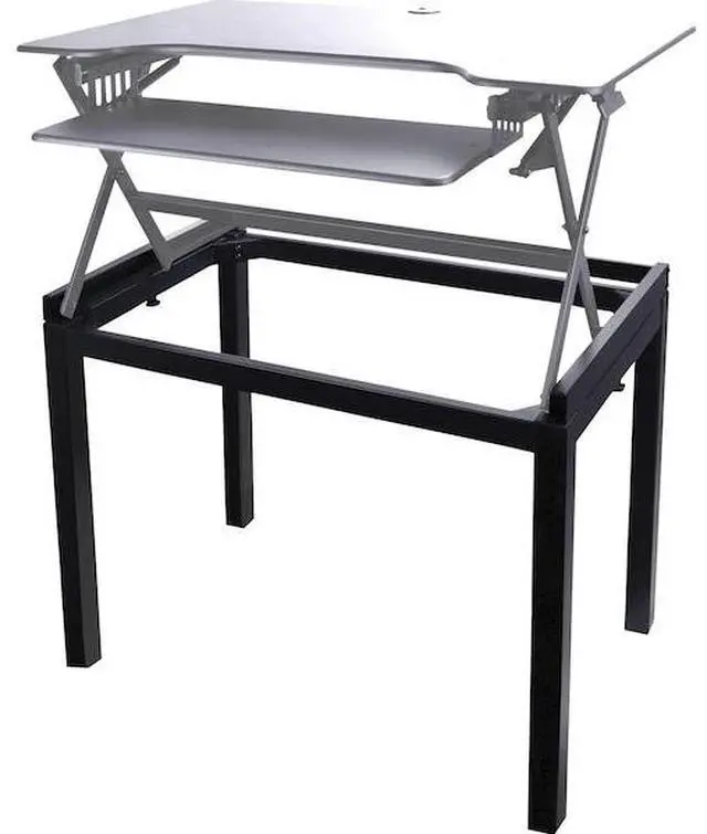 Alt view image 13 of 14 - Lorell Floor Stand Steel 36"Wx22"Lx30"H Black 82015