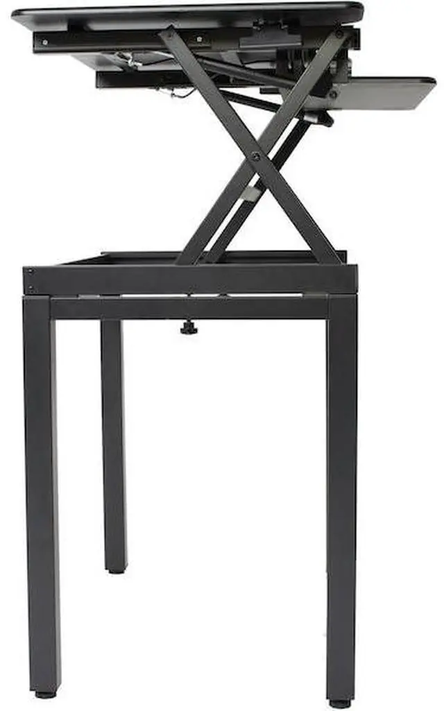 Alt view image 12 of 14 - Lorell Floor Stand Steel 36"Wx22"Lx30"H Black 82015