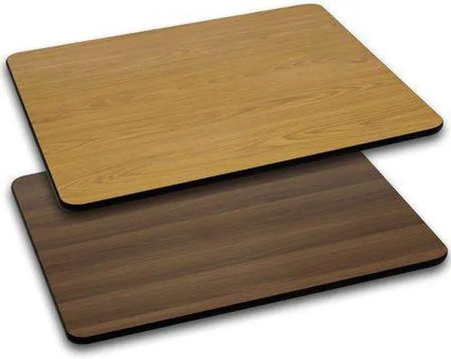 Alt view image 6 of 12 - Flash Furniture 30 by 48" Rectangular Table Top with Natural or Walnut Reversible Laminate Top