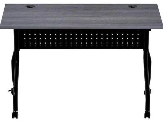 Alt view image 2 of 6 - Lorell 59489 Charcoal Flip Top Training Table