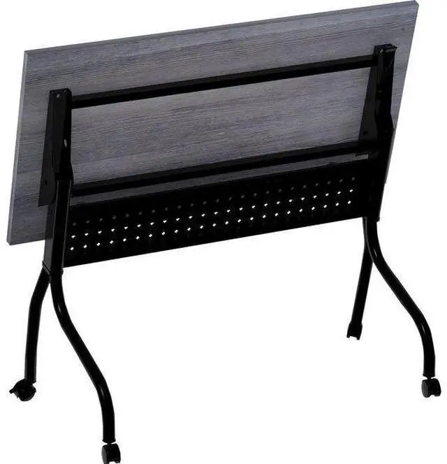 Alt view image 6 of 6 - Lorell 59489 Charcoal Flip Top Training Table
