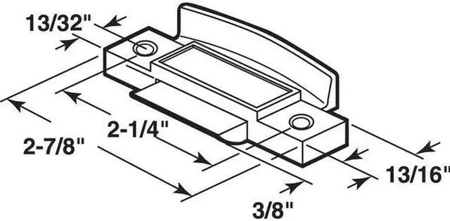 Alt view image 4 of 4 - PRIME-LINE F 2607 Heavy Duty Diecast Spring-Loaded Sliding Window Latch and