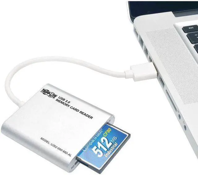 Alt view image 18 of 20 - Tripp Lite U352-000-MD-AL USB 3.0 A (MALE) USB 3.0 SuperSpeed Multi-Drive Memory Card Reader/Writer, Aluminum Case