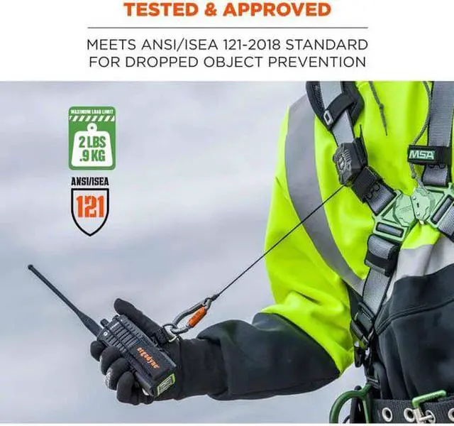 Alt view image 2 of 7 - ERGODYNE 3772L Radio Holster Trap, Black, L