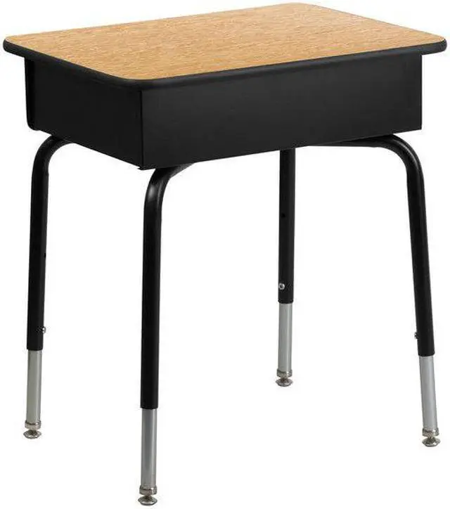 Alt view image 18 of 20 - Student Desk with Open Front Metal Book Box