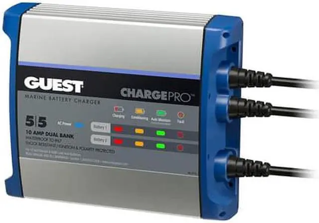 Alt view image 5 of 9 - Guest On-Board Battery Charger 10A 12V 2 Bank 120V