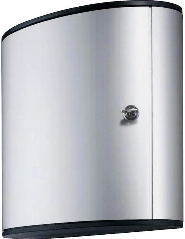 Alt view image 14 of 20 - Durable Locking Key Cabinet 54-Key Brushed Aluminum Silver 11 3/4 x 4 5/8 x 11