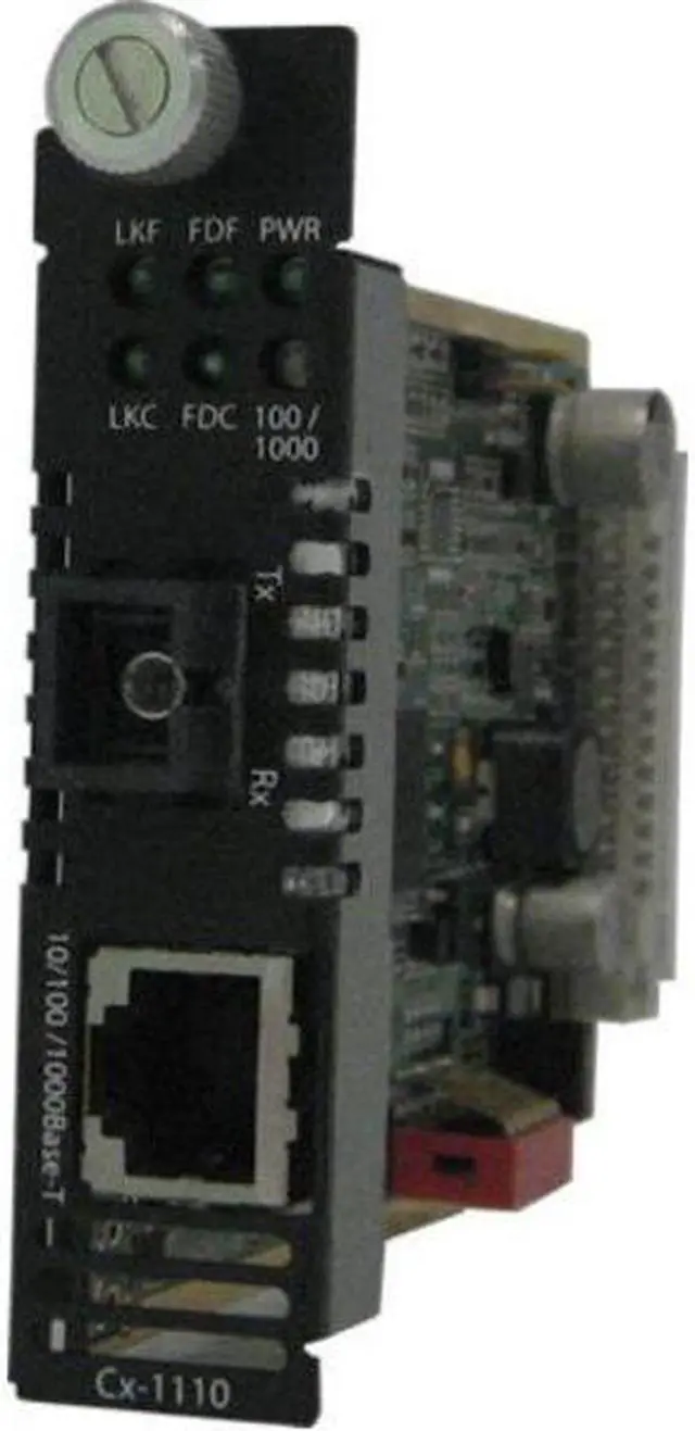 Alt view image 4 of 4 - Perle 10/100/1000 Media Converter Module Managed