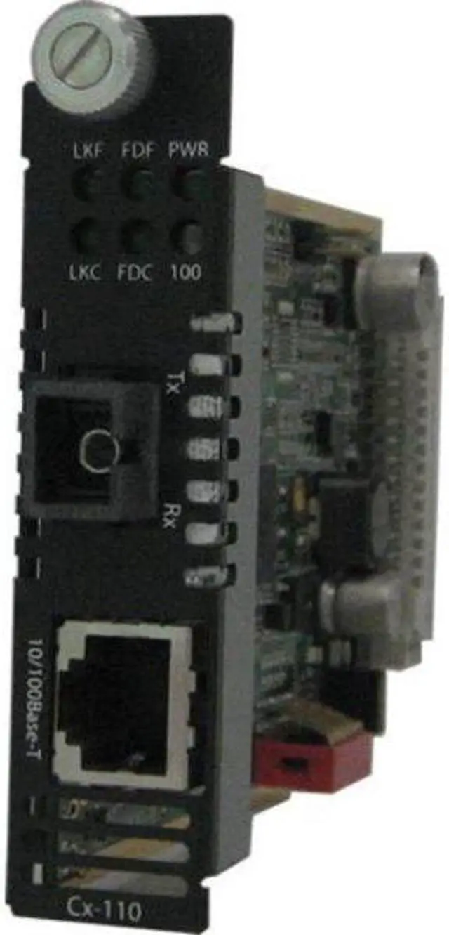 Alt view image 4 of 4 - Perle C-110-M1SC2D - 10/100 Fast Ethernet Media and Rate Converter Module