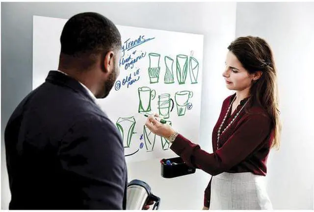 Alt view image 11 of 20 - Post-it - Dry Erase Surface with Adhesive Backing, 72 x 48 - White