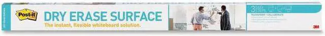 Alt view image 14 of 20 - Post-it - Dry Erase Surface with Adhesive Backing, 72 x 48 - White
